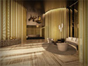 Interiors by FENDI Casa in the lobby of DAMAC Residenze